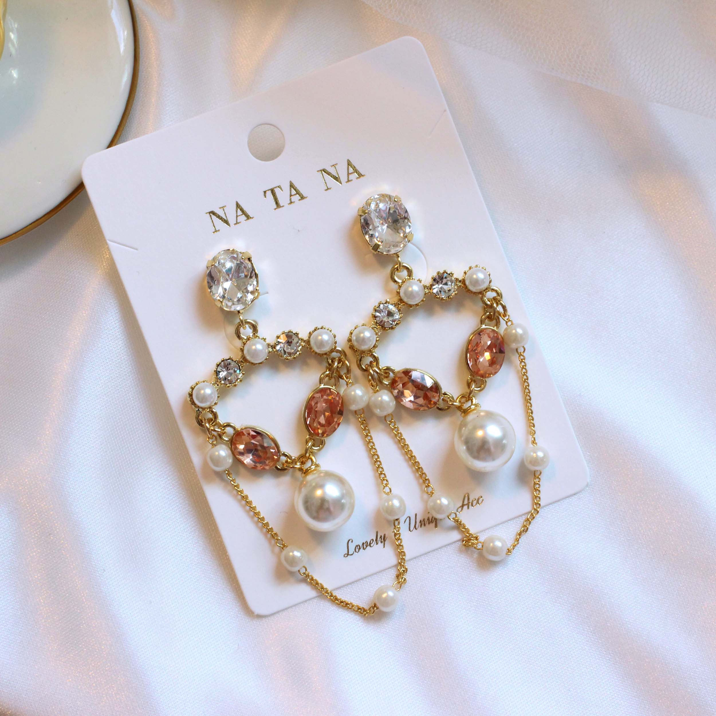 Chandelier Cubic Bold Drop Earring Earring Availab