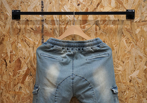 Korea Jeans Pants Green Cargo Cargo Slim Exhaust B