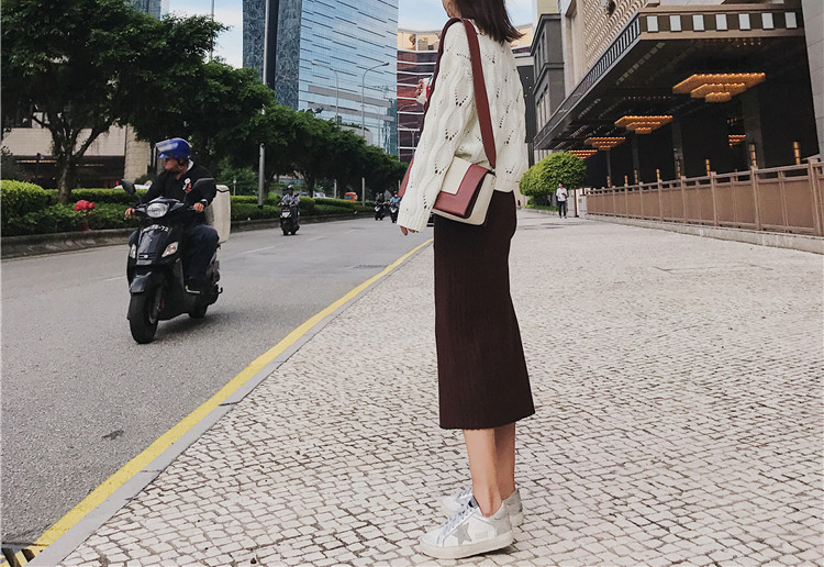 Knit long skirts Urban look Natural look Twenties 