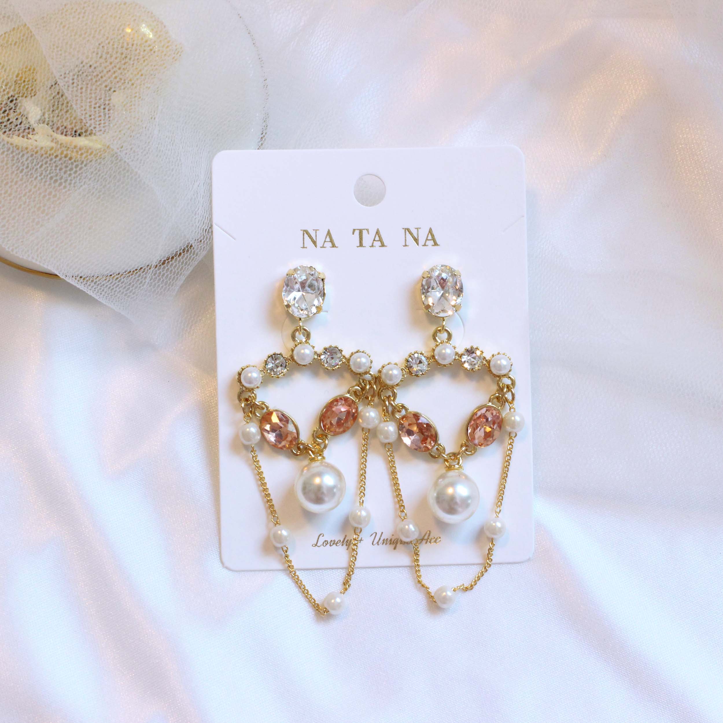 Chandelier Cubic Bold Drop Earring Earring Availab