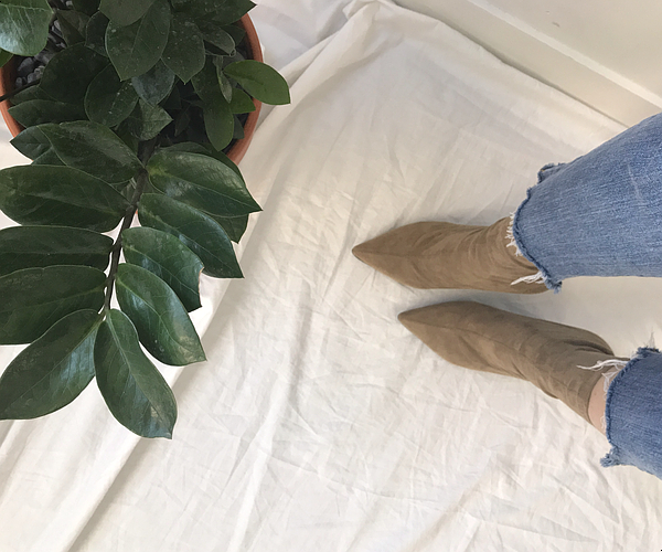 Stiletto Suede Span Angle Boots 3-color detail mak