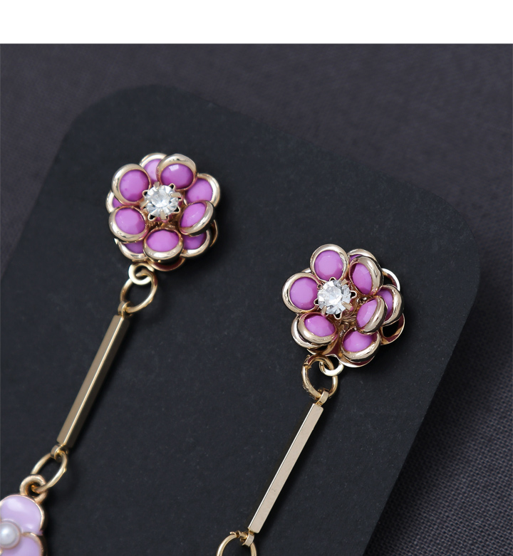 Purple Drop Earrings Earrings Shopping Mall Pretty