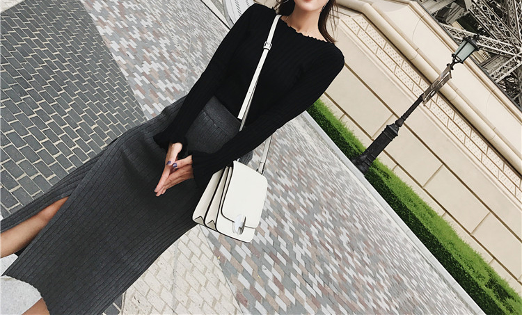 Knit long skirts Urban look Natural look Twenties 