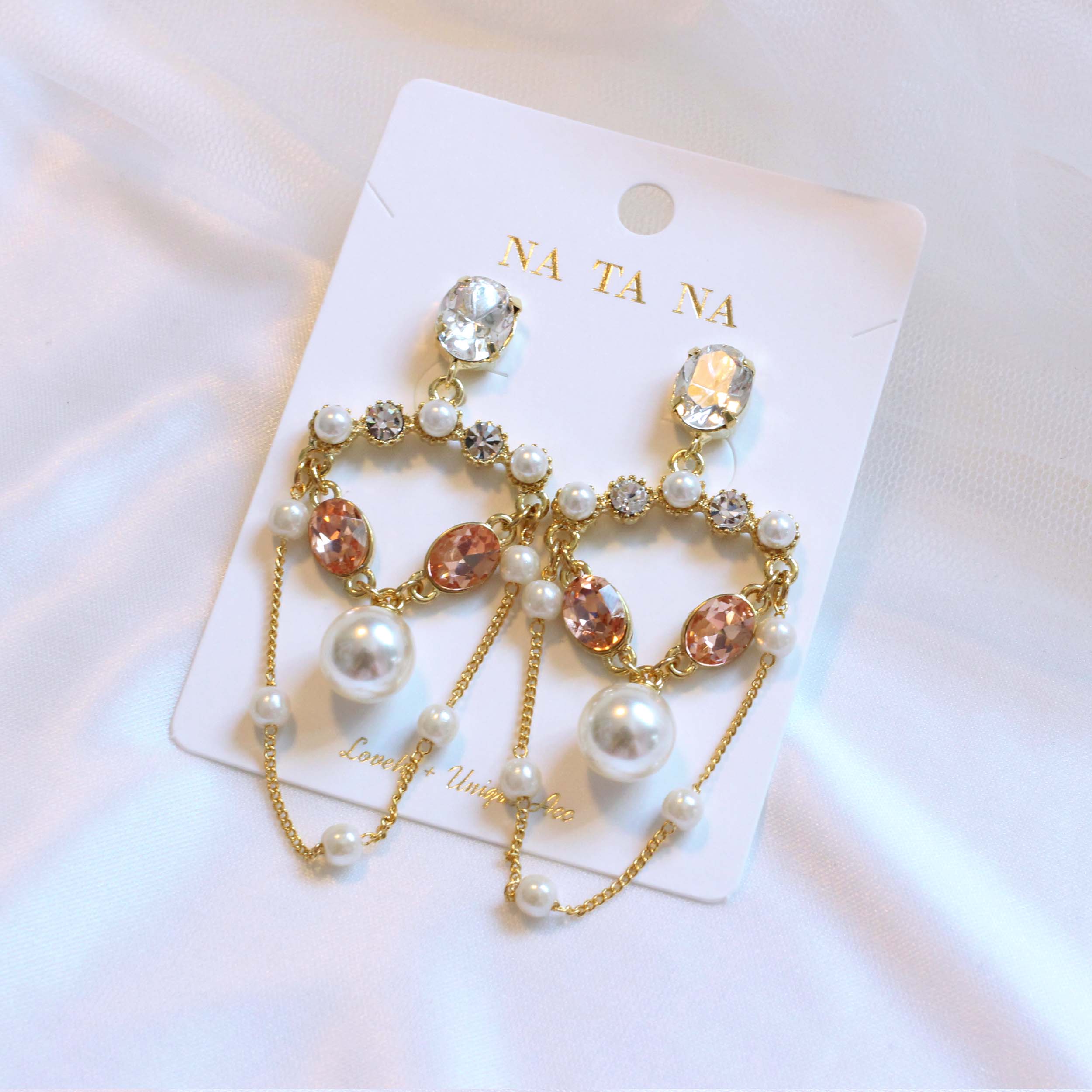 Chandelier Cubic Bold Drop Earring Earring Availab