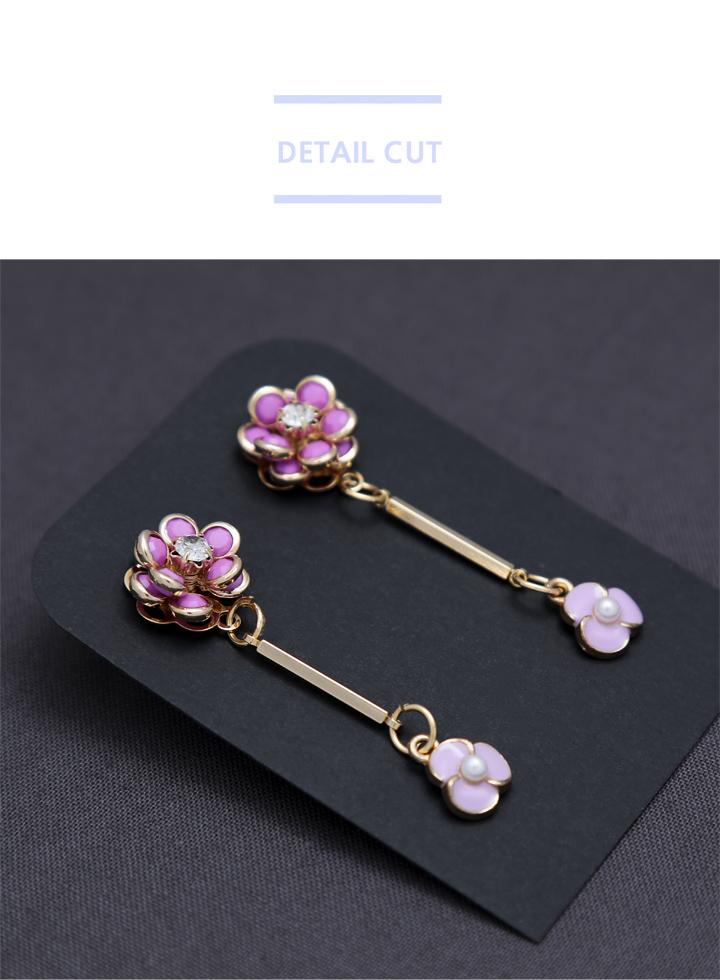 Purple Drop Earrings Earrings Shopping Mall Pretty