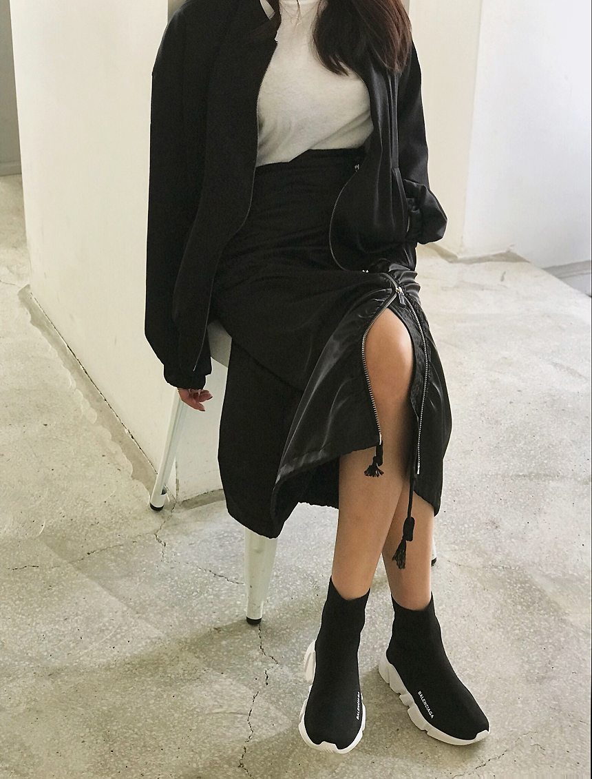 Training Zipper Padding Long Skirt Unique Unusual 