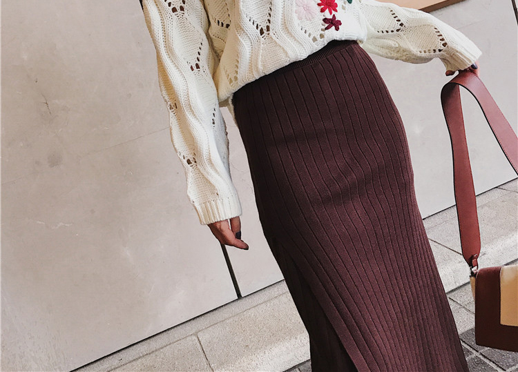 Knit long skirts Urban look Natural look Twenties 