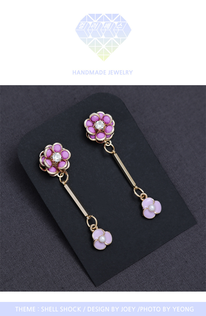 Purple Drop Earrings Earrings Shopping Mall Pretty