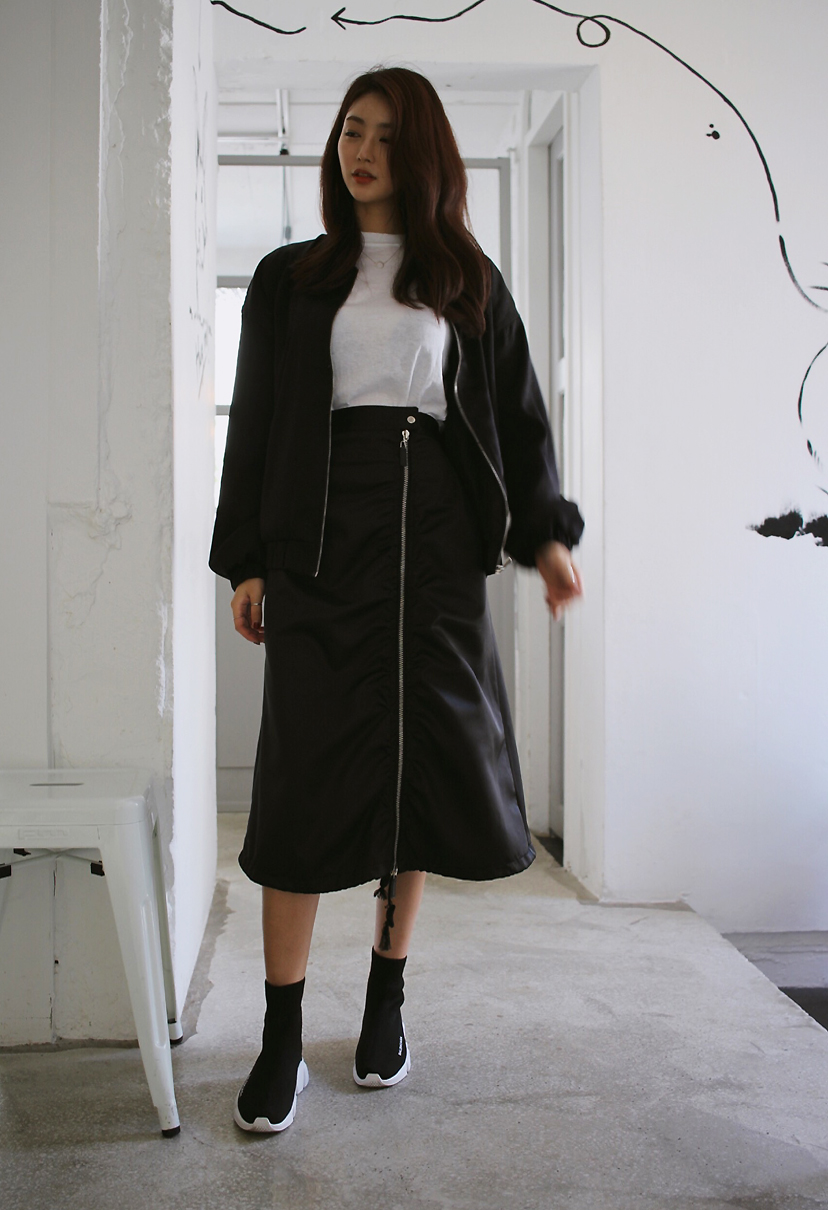 Training Zipper Padding Long Skirt Unique Unusual 