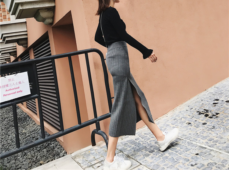 Knit long skirts Urban look Natural look Twenties 