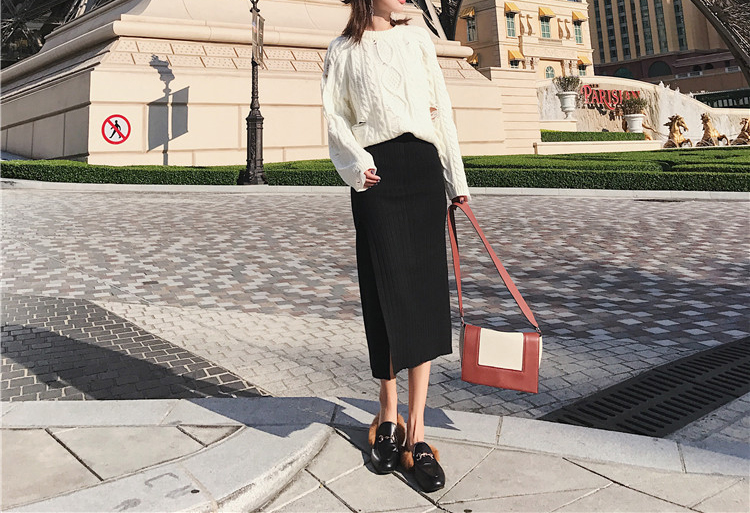 Knit long skirts Urban look Natural look Twenties 