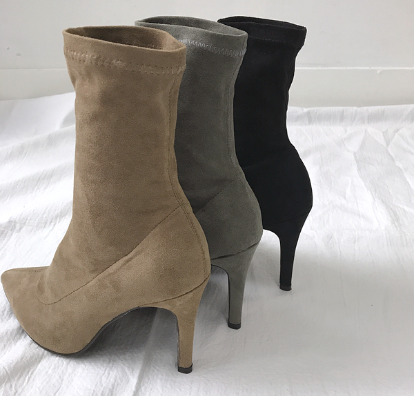 Stiletto Suede Span Angle Boots 3-color detail mak