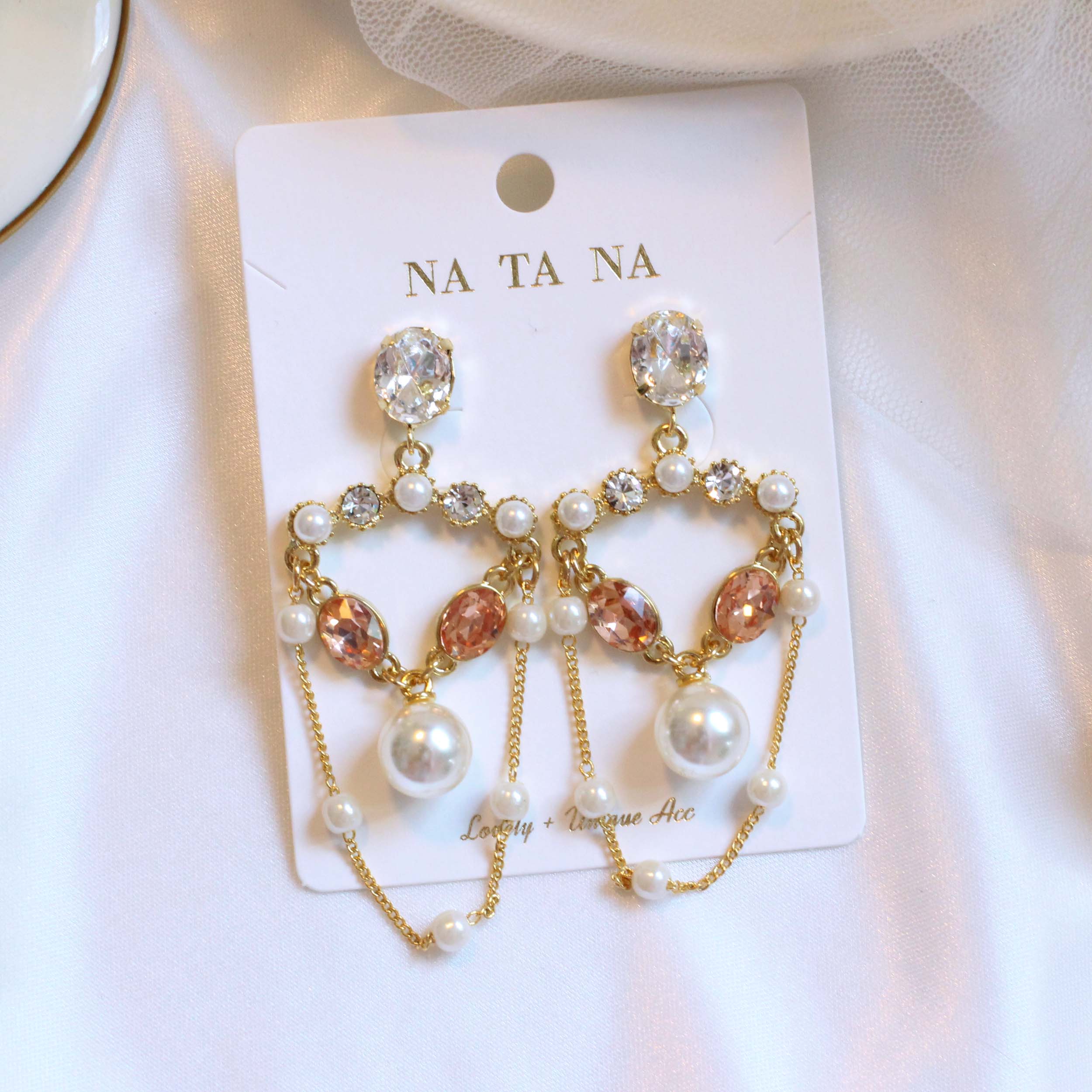 Chandelier Cubic Bold Drop Earring Earring Availab