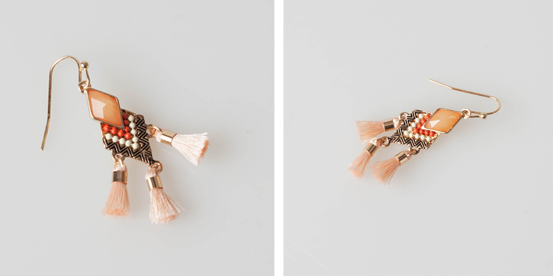 Ethnic high-grade beaded tassel earrings Urban Dre