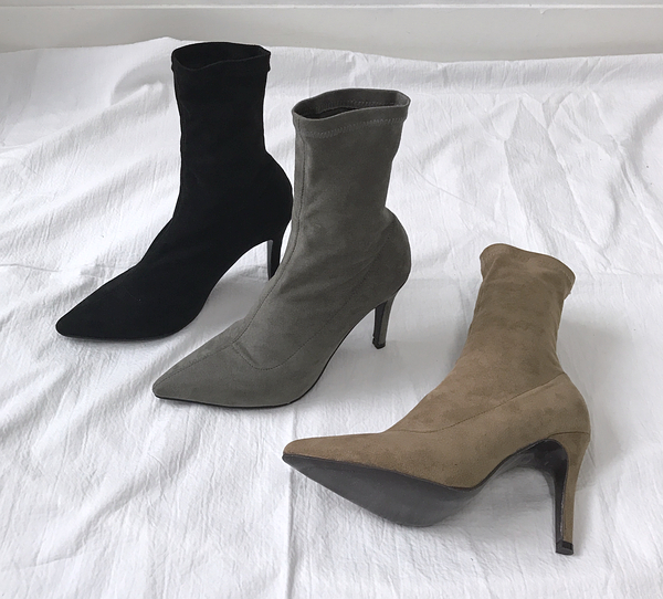 Stiletto Suede Span Angle Boots 3-color detail mak