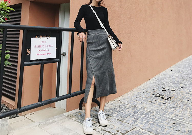 Knit long skirts Urban look Natural look Twenties 