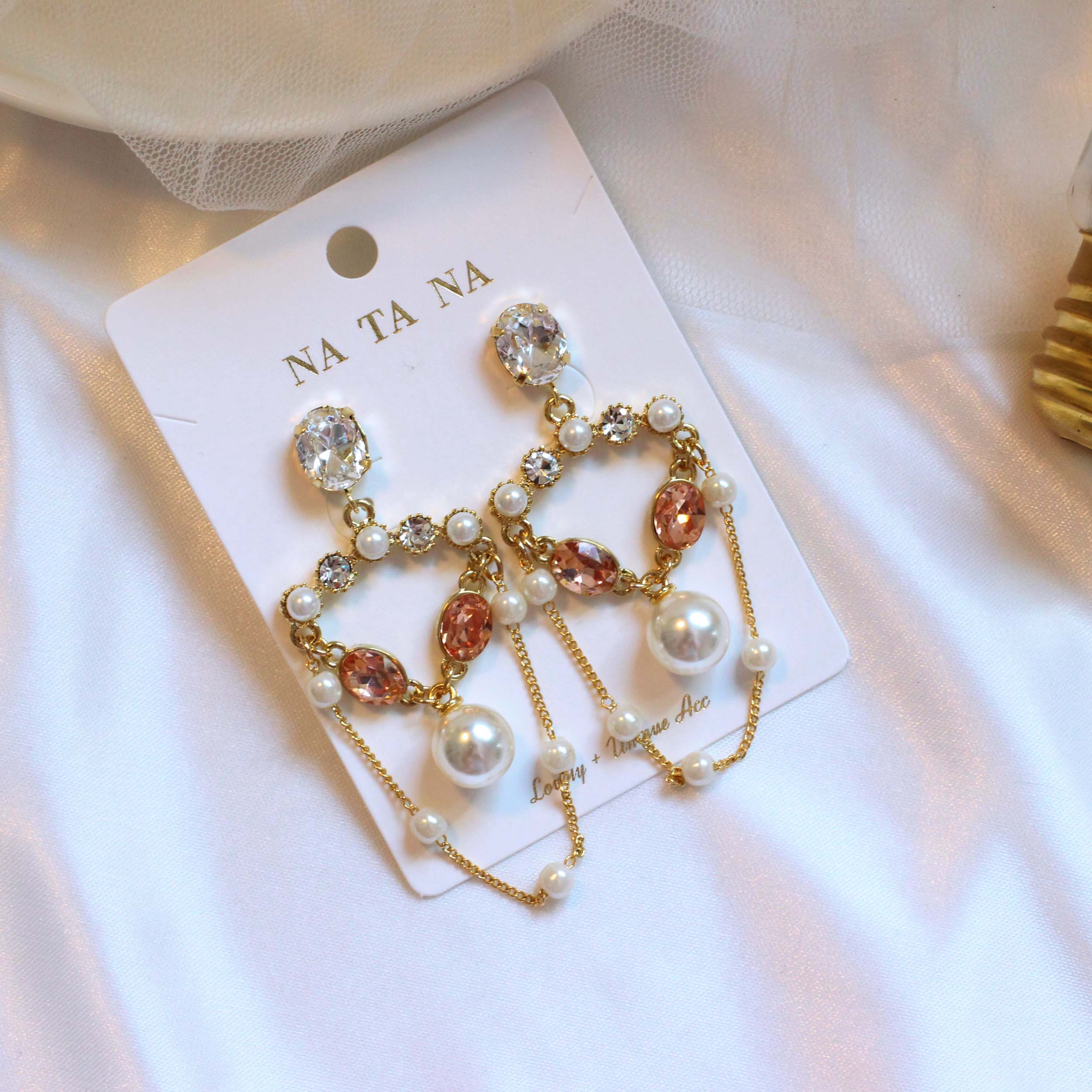 Chandelier Cubic Bold Drop Earring Earring Availab