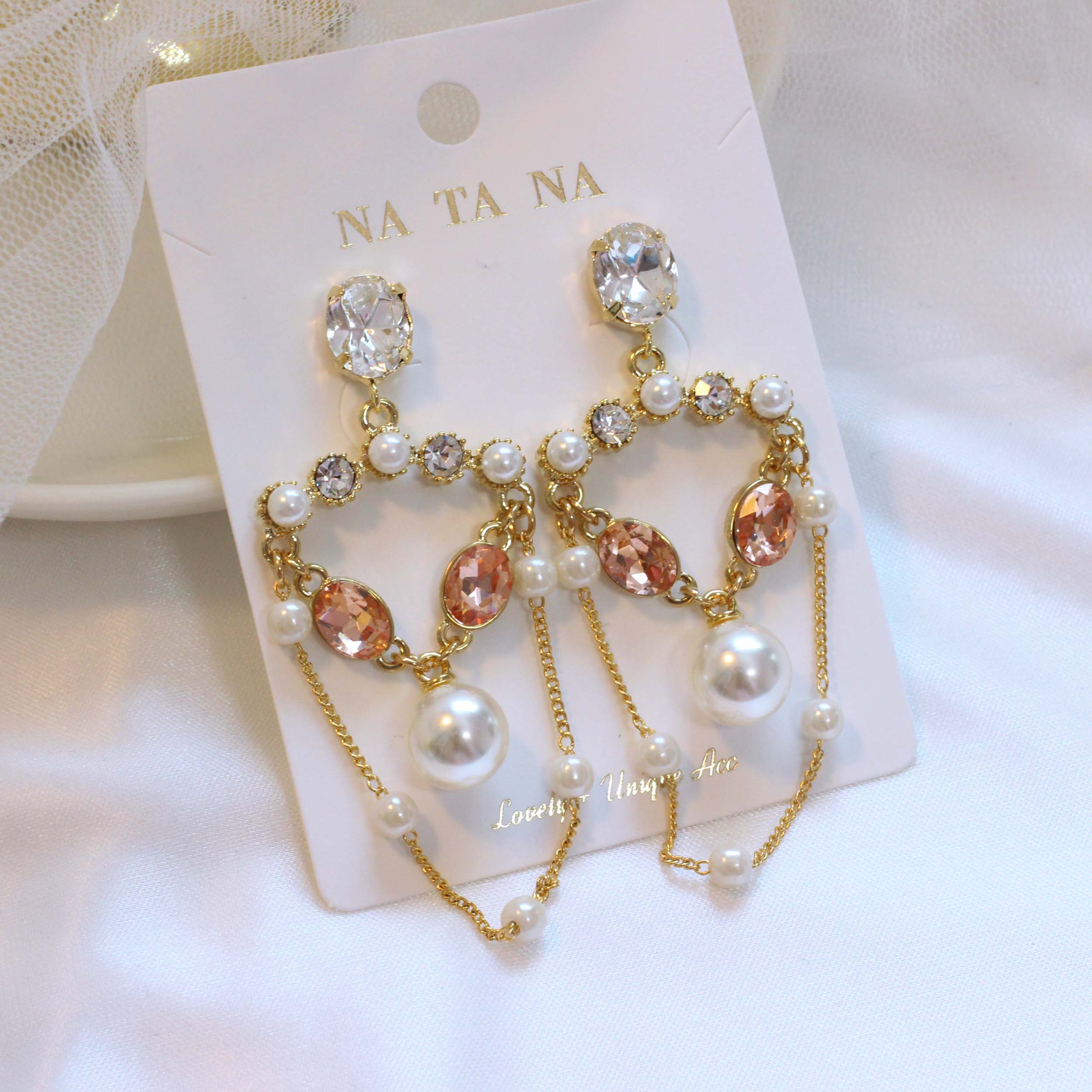 Chandelier Cubic Bold Drop Earring Earring Availab