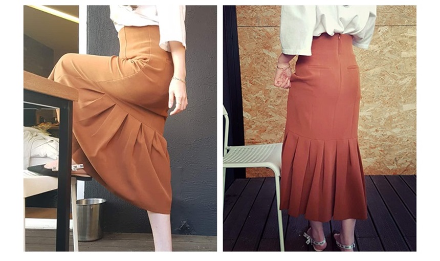 Latest Fall Winter 2017 Brown Skirts Mermaid Women
