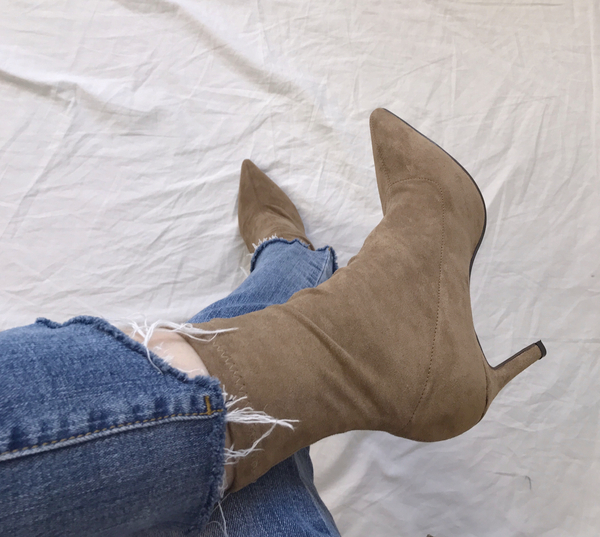 Stiletto Suede Span Angle Boots 3-color detail mak