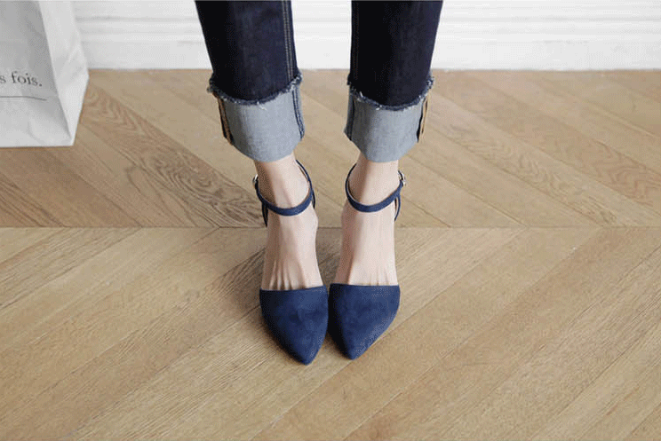 Suede small size Stiletto heel 210mm ~ 250mm Simpl