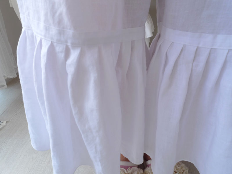 Seamless Shorts Linen Underpants - White Frills Pl