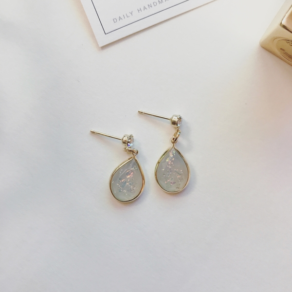 Rainbow Opal Earrings 20 Daylies Silver Earrings