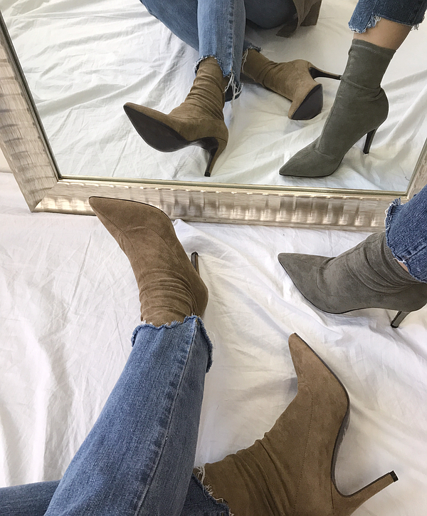 Stiletto Suede Span Angle Boots 3-color detail mak