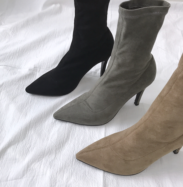 Stiletto Suede Span Angle Boots 3-color detail mak