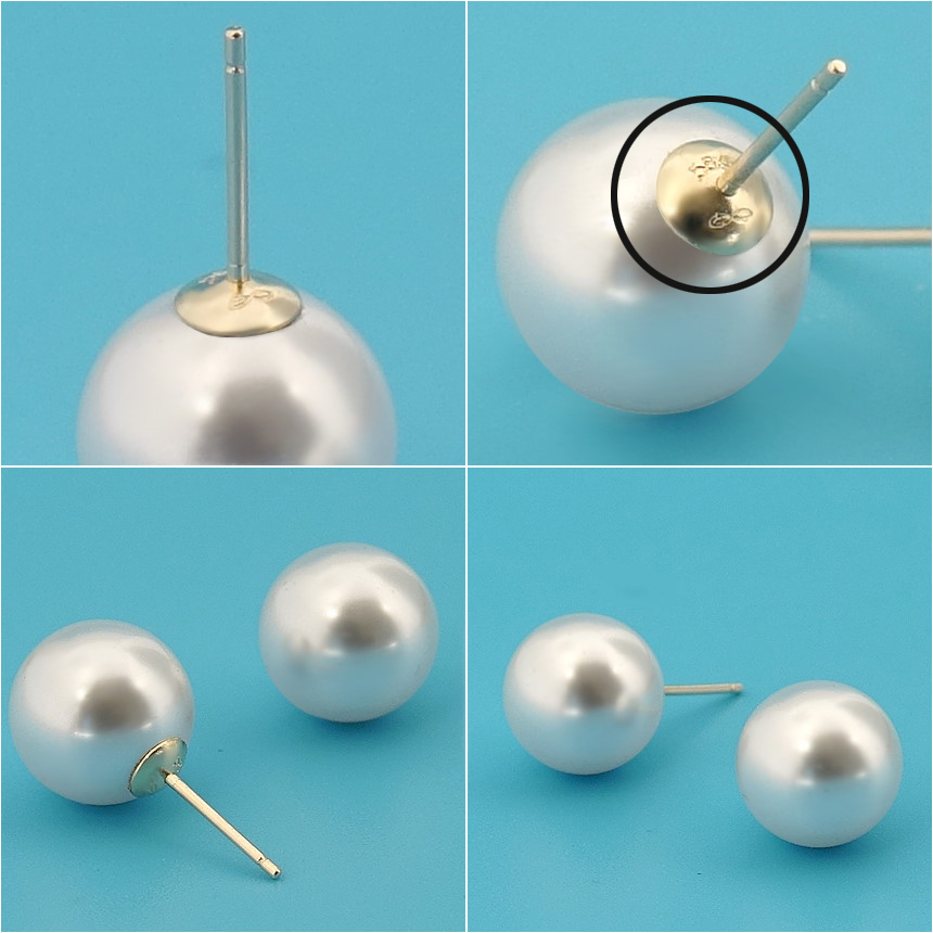 14K Swarovski Pearl Earrings 14K Girl Gift Girlfri