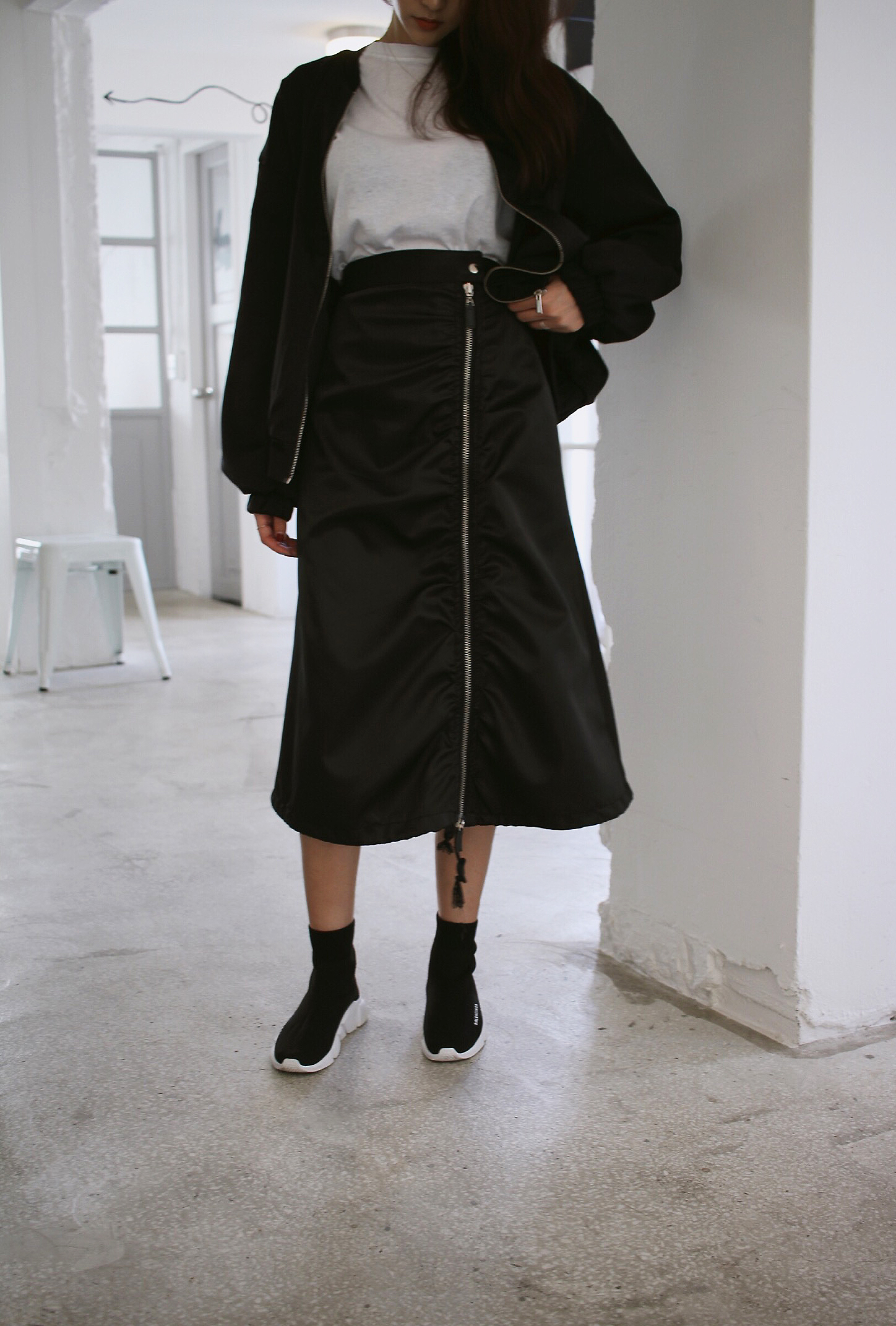 Training Zipper Padding Long Skirt Unique Unusual 