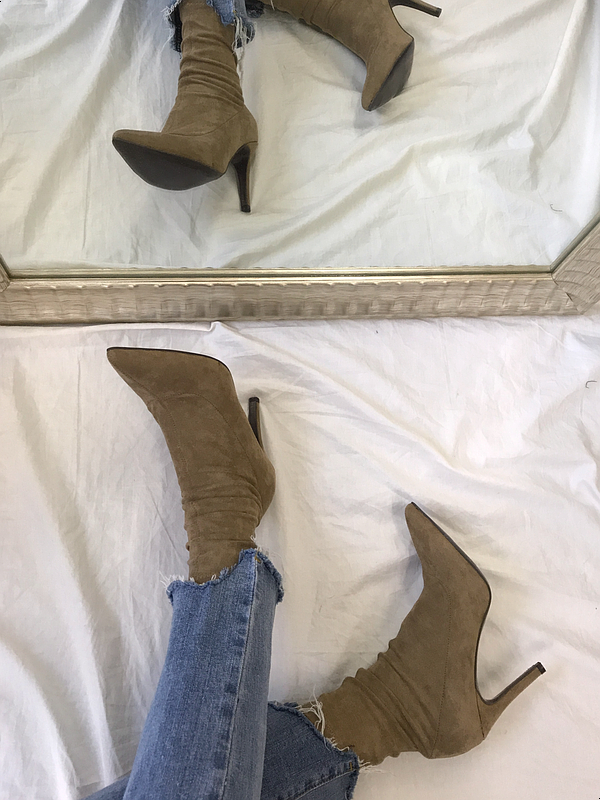 Stiletto Suede Span Angle Boots 3-color detail mak