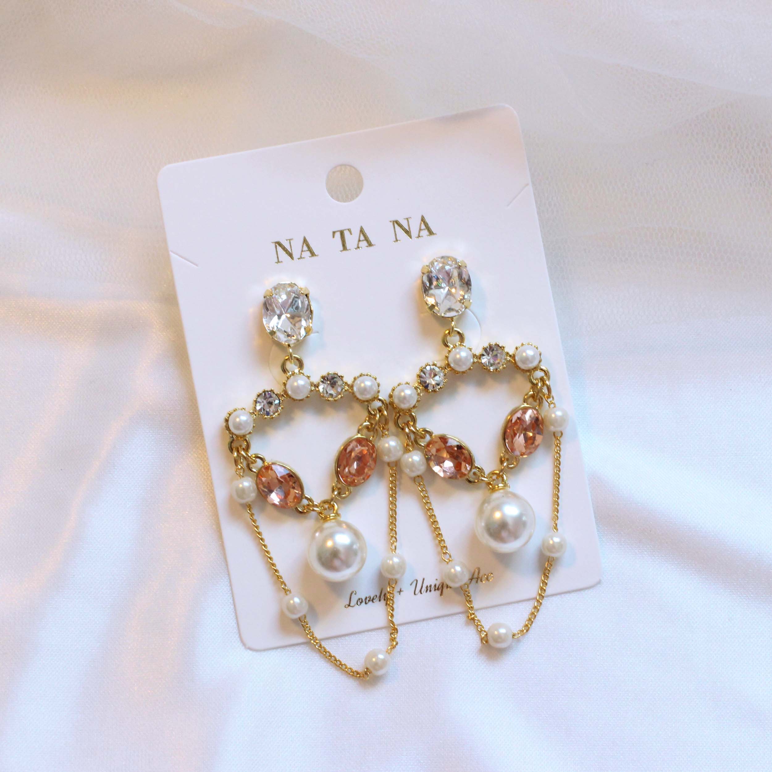 Chandelier Cubic Bold Drop Earring Earring Availab