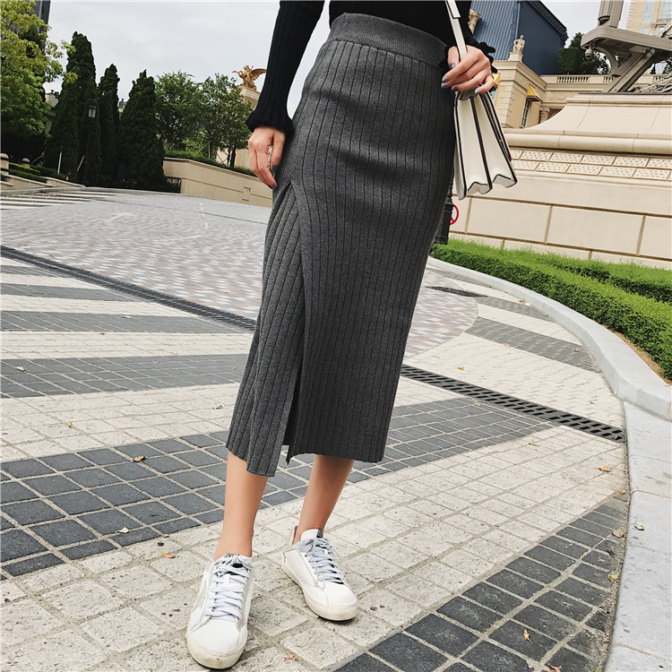 Knit long skirts Urban look Natural look Twenties 