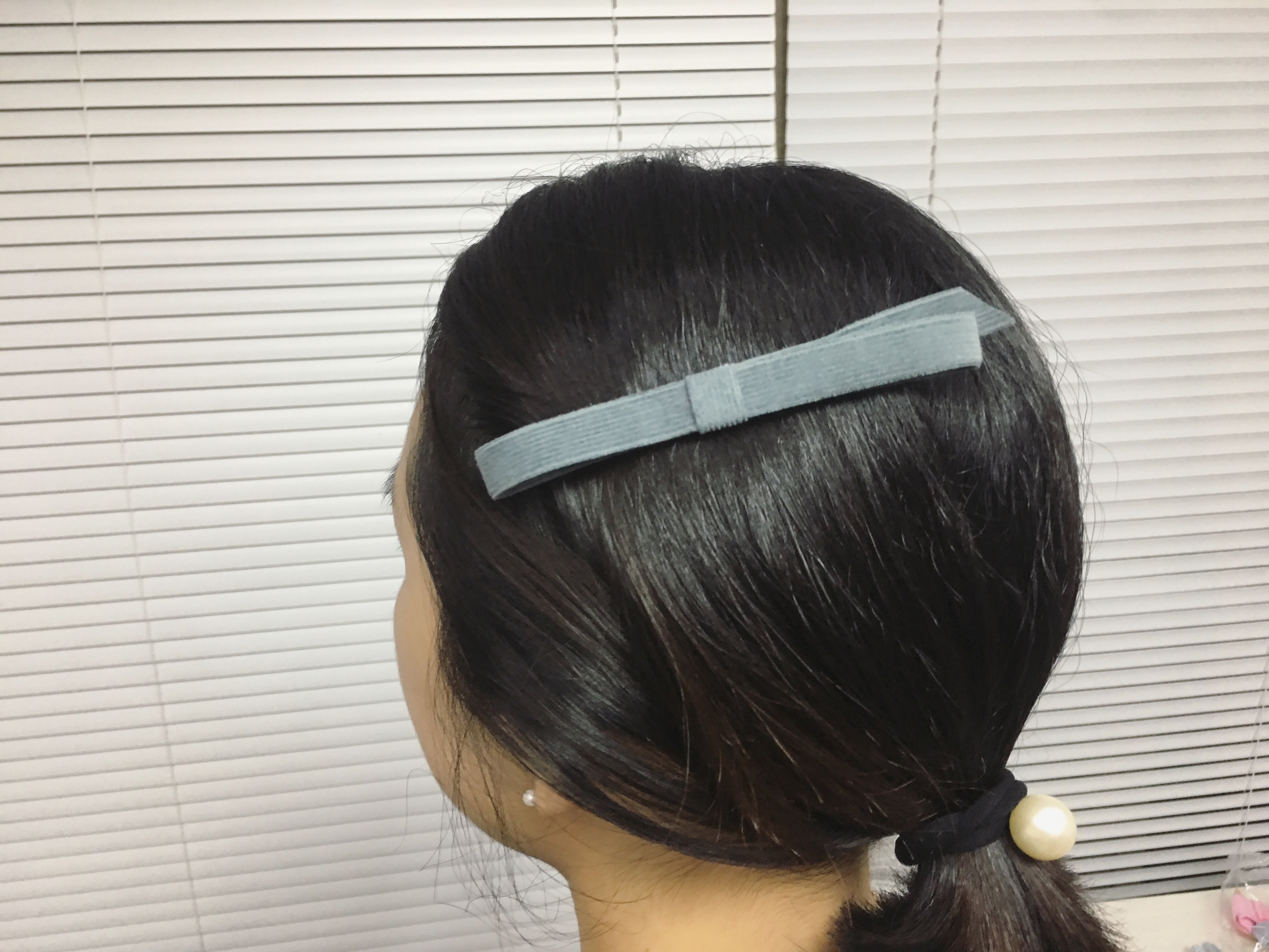 Hair Accessories Corduroy Slim Ribbon Pin Handmade