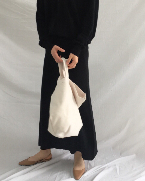 Knit long skirt 4color cool twenties woman simple 