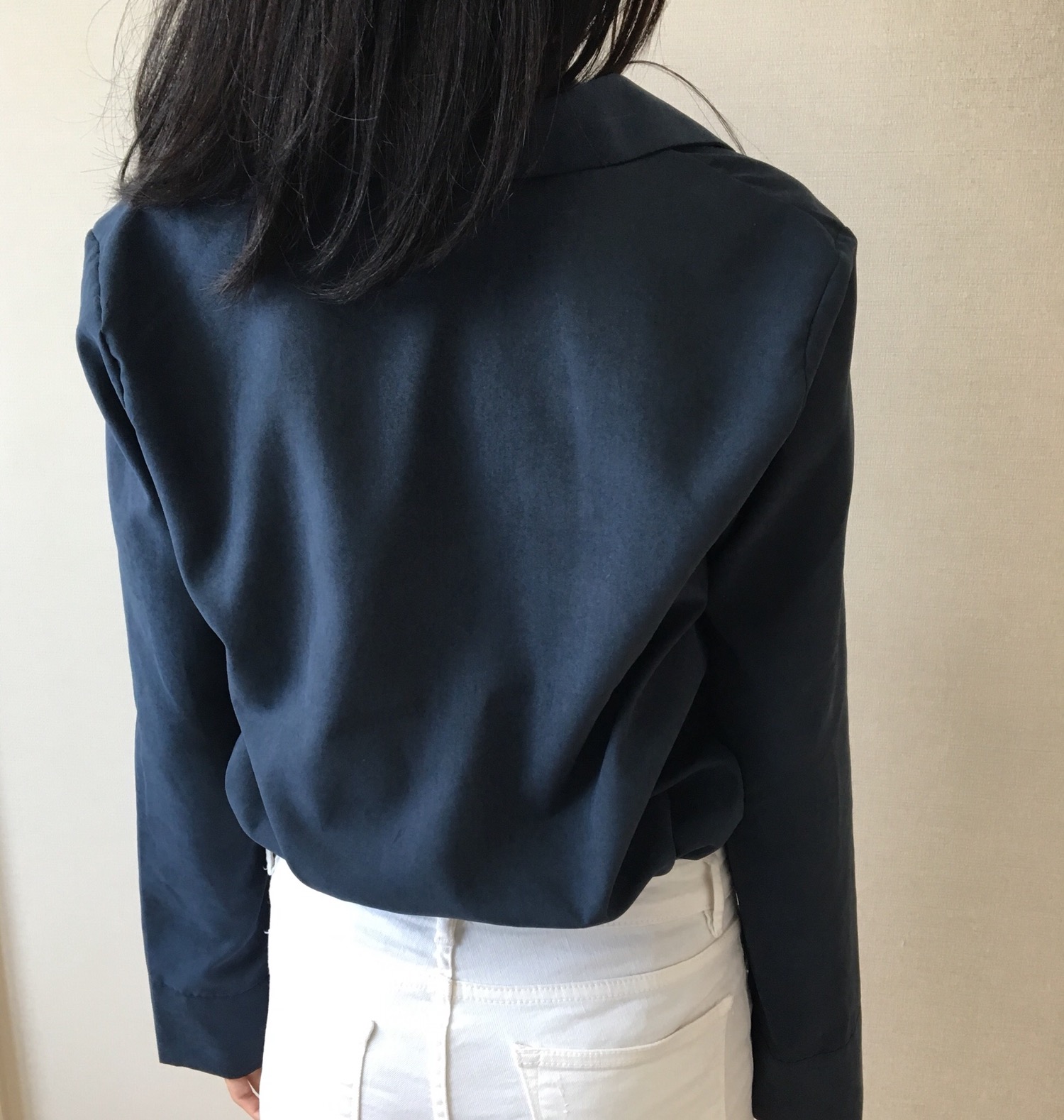 Velvet Silky Tone Down Shirt Office Daily Look Bur