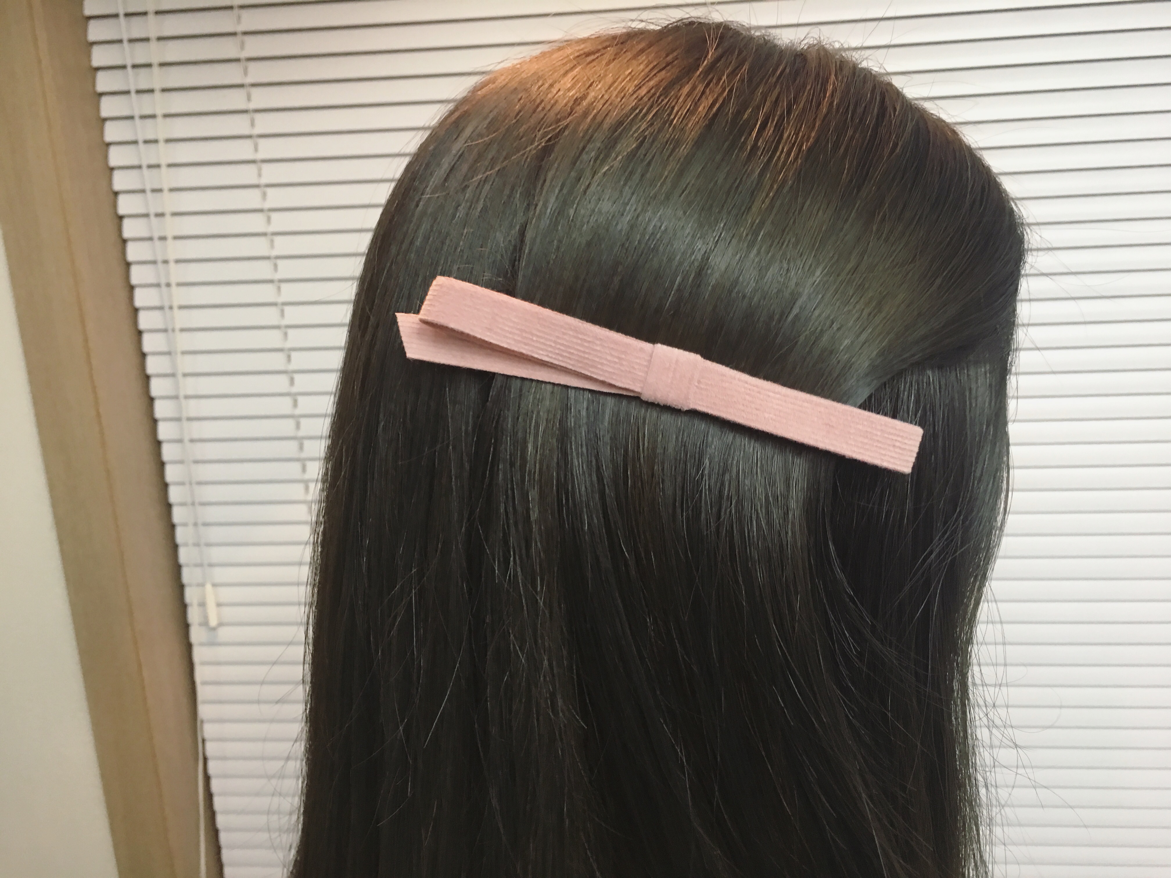 Hair Accessories Corduroy Slim Ribbon Pin Handmade