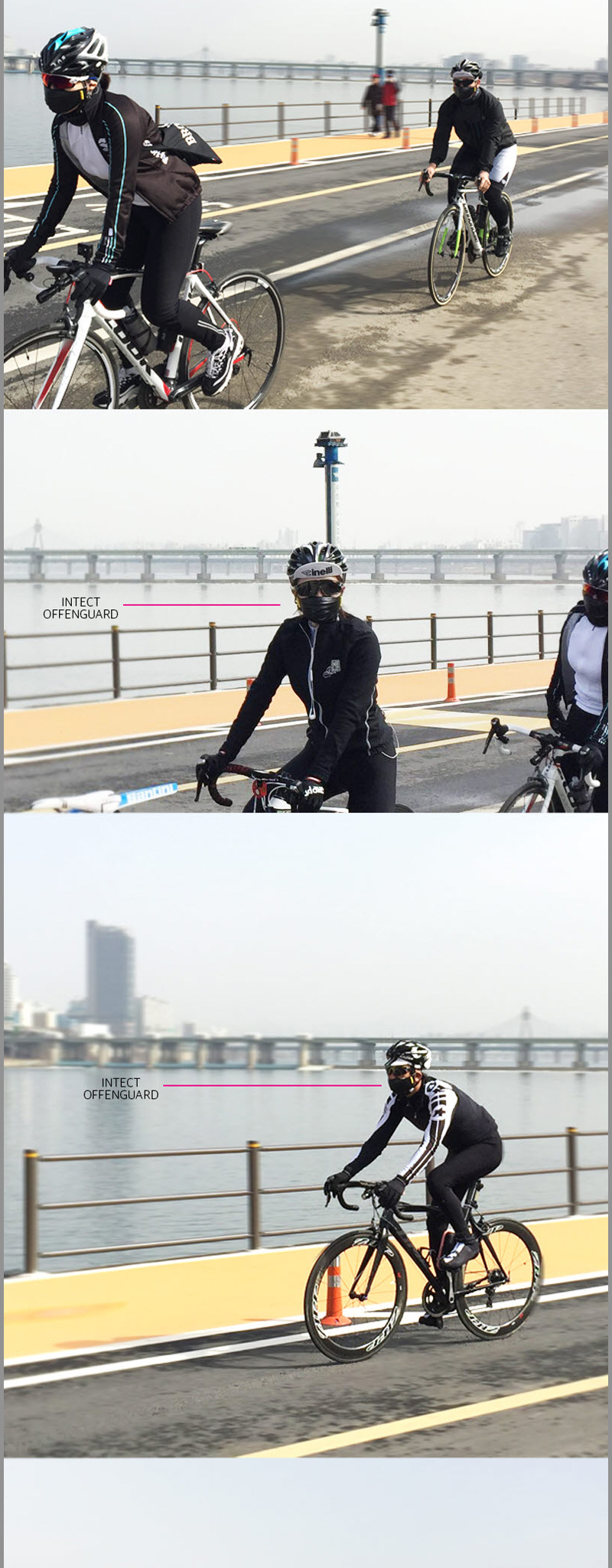 Offensive guard Climbing bike Fine dust prevention