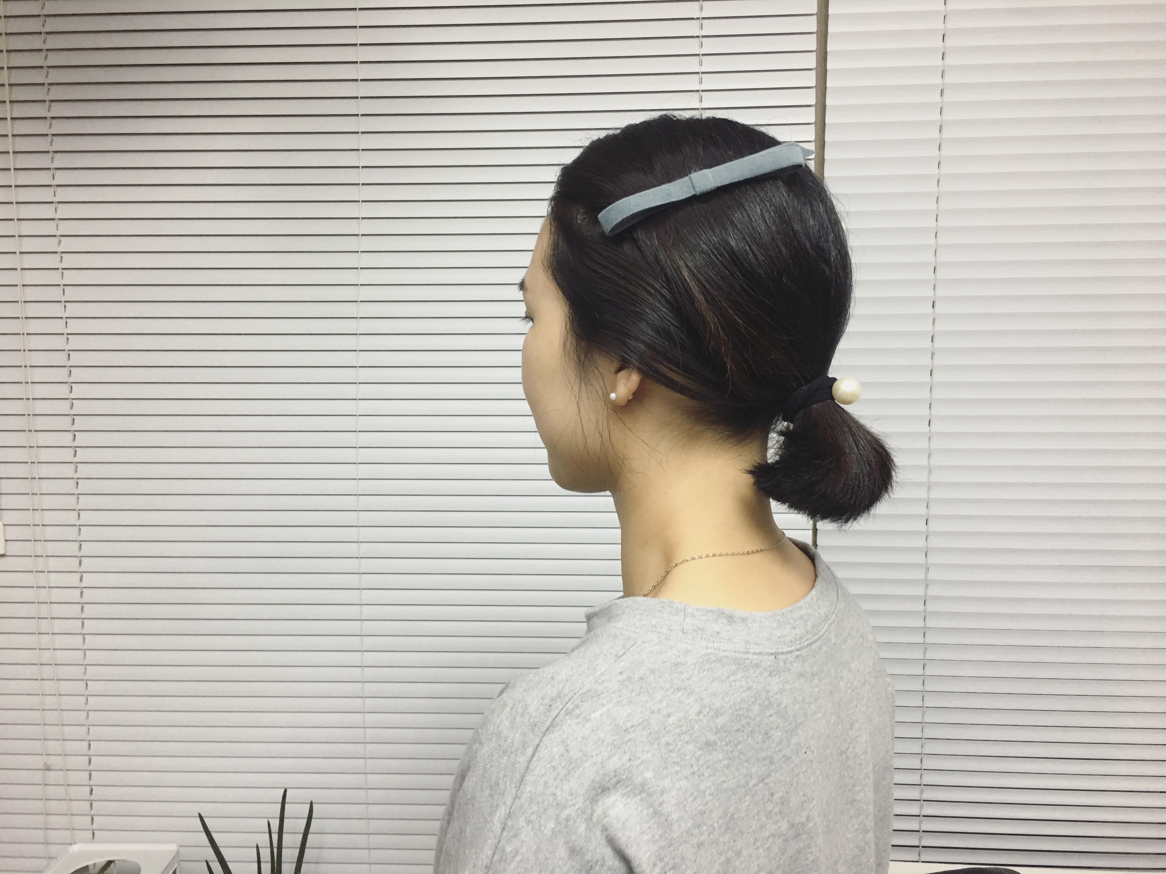 Hair Accessories Corduroy Slim Ribbon Pin Handmade