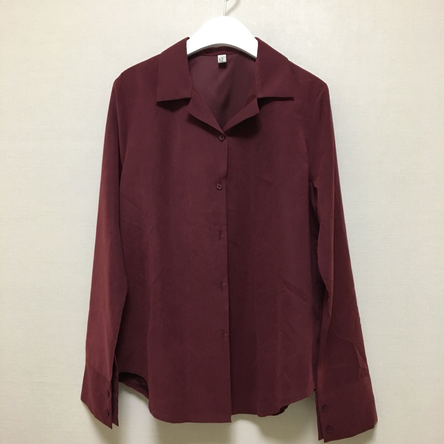 Velvet Silky Tone Down Shirt Office Daily Look Bur