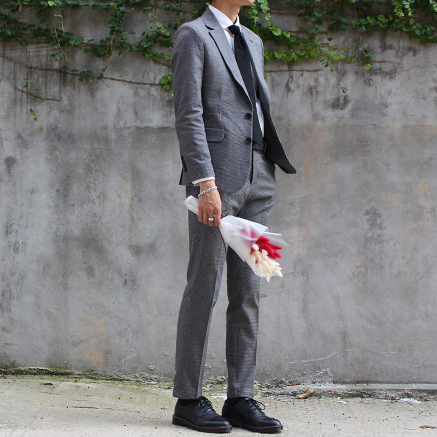 Men Leather Shoes Derby shoes Heel height 3.5cm BL