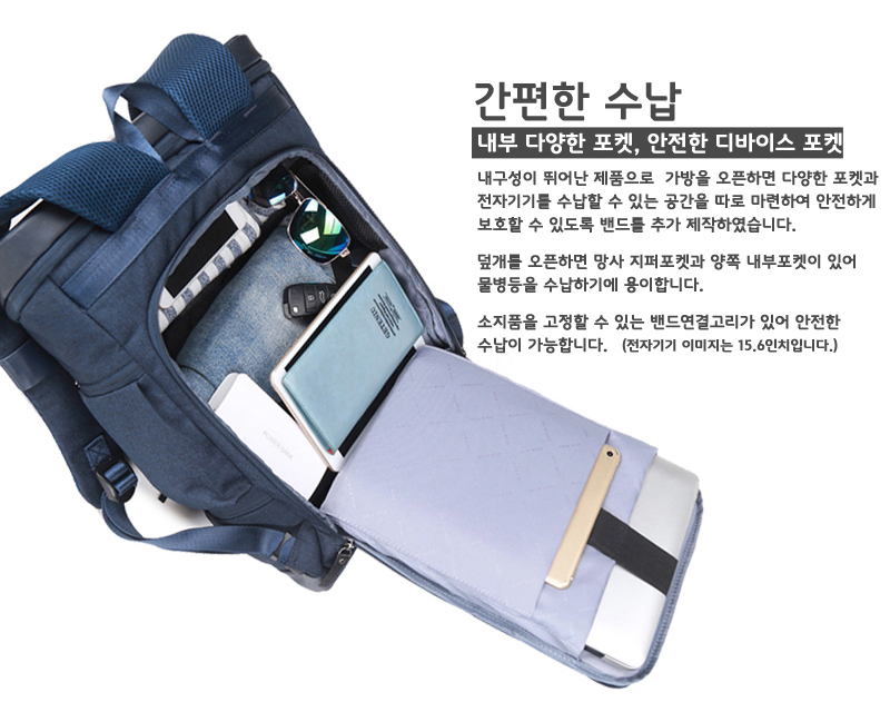 Unisex Carrier Backpack 3color Men Travel Laptop B