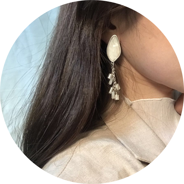 Wing cape drop earrings Matching good Iftem weddin