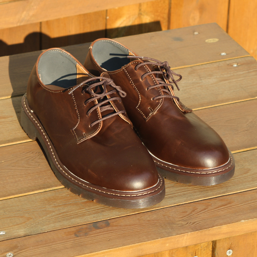 Men Leather Shoes Derby shoes Heel height 3.5cm BL