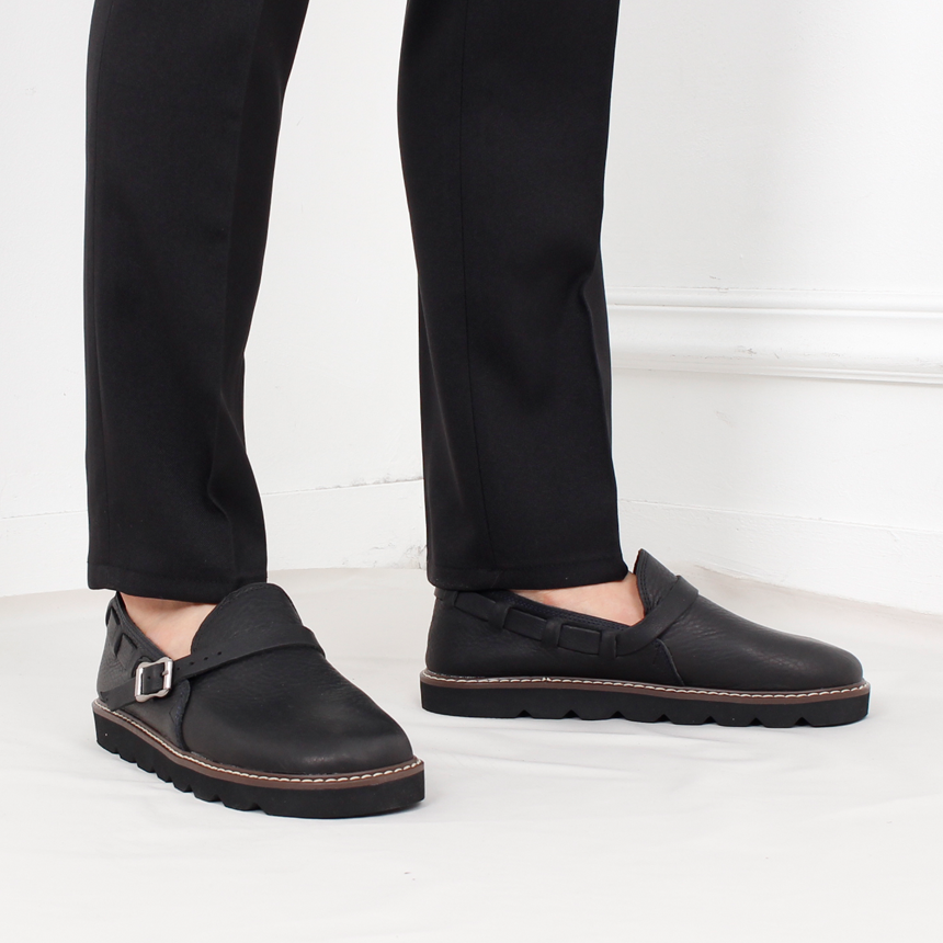 Men Leather Shoes Kino Hiroshi Modern cowhide rope