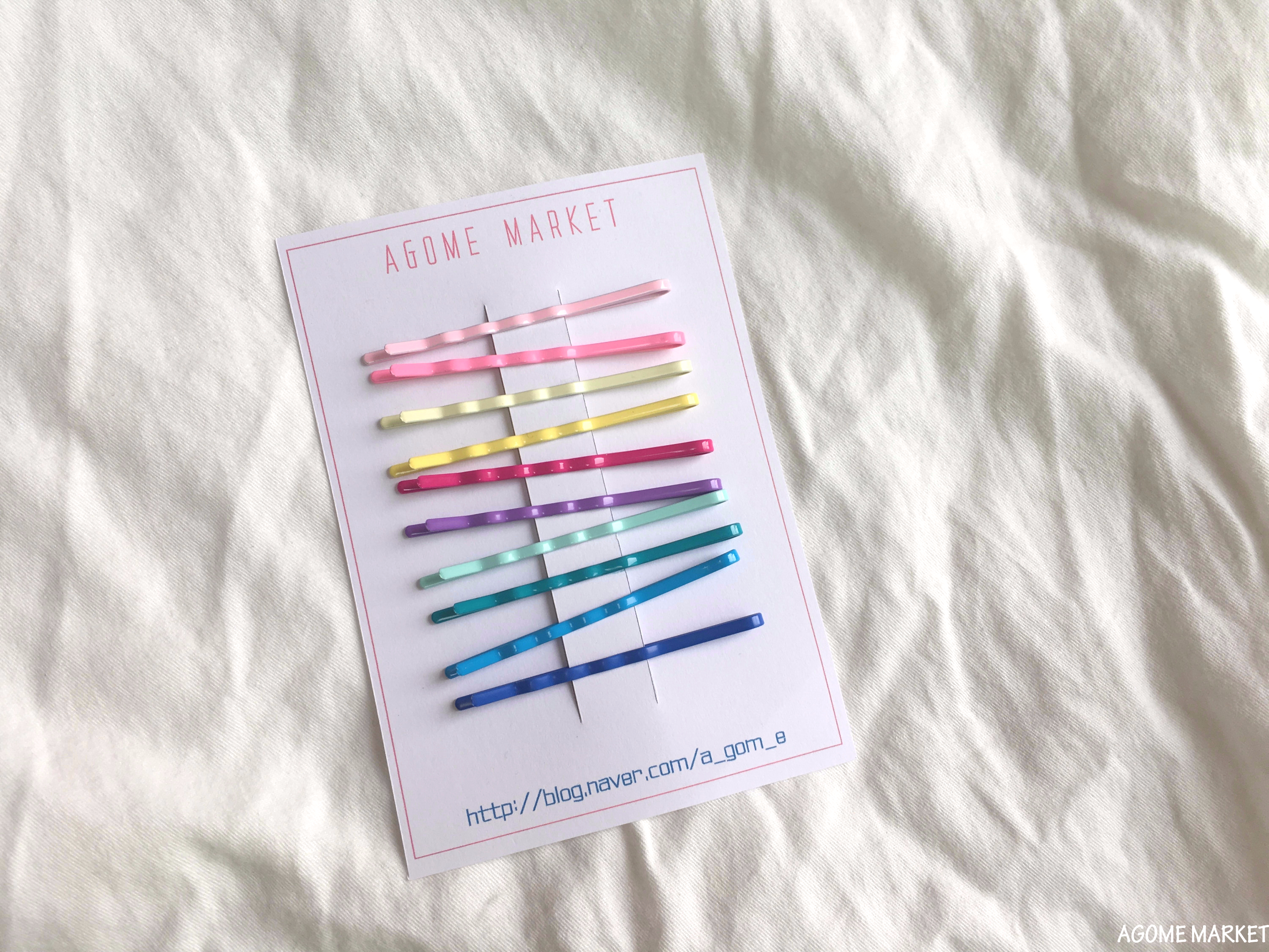 Hair Accessories Rainbow Silpin Set 10color Color 