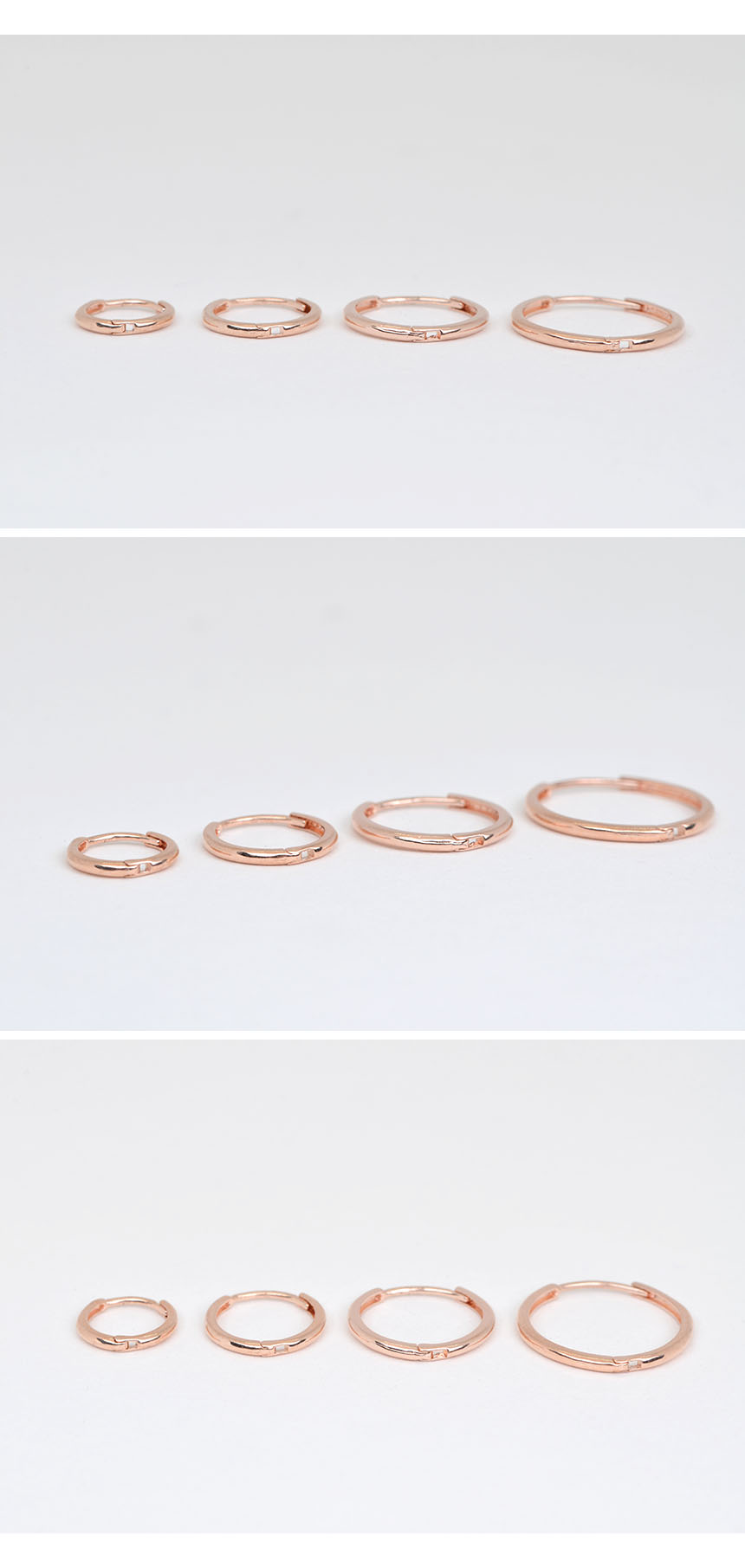 14k ring gauge one-touch earrings