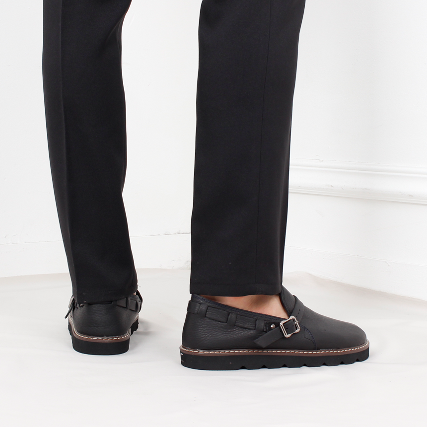 Men Leather Shoes Kino Hiroshi Modern cowhide rope