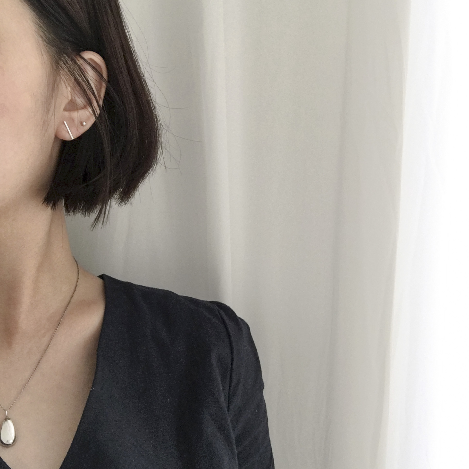 Stick Earrings 14k Earrings 14K Simple 14K Gold 14